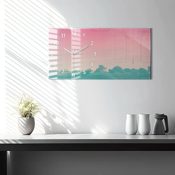 Horizontale Uhr Himmel mit Farbverlauf