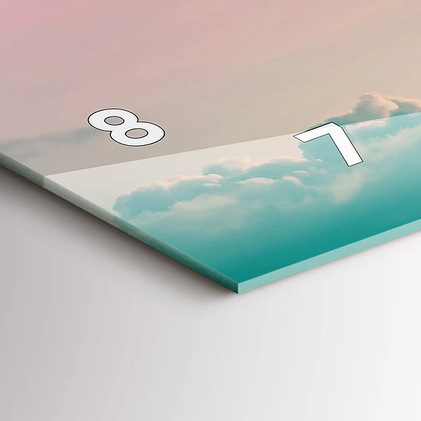 Horizontale Uhr Himmel mit Farbverlauf