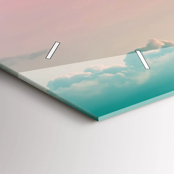 Horizontale Uhr Himmel mit Farbverlauf