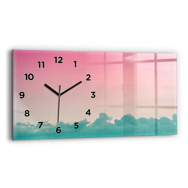 Horizontale Uhr Himmel mit Farbverlauf
