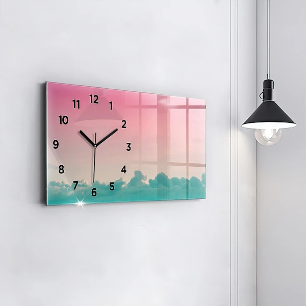 Horizontale Uhr Himmel mit Farbverlauf
