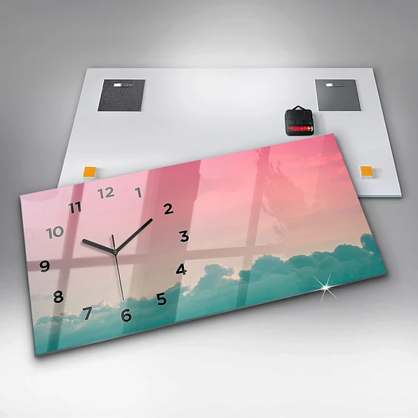 Horizontale Uhr Himmel mit Farbverlauf