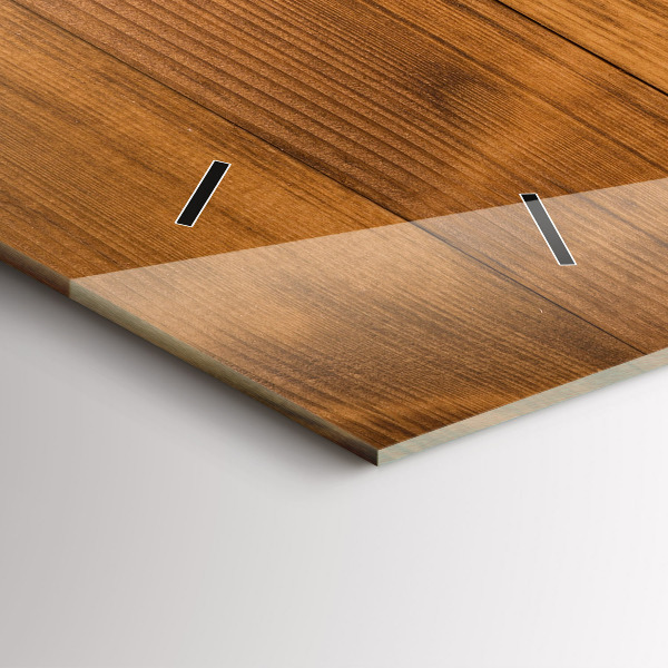 Horizontale Uhr Hölzerne Bretter