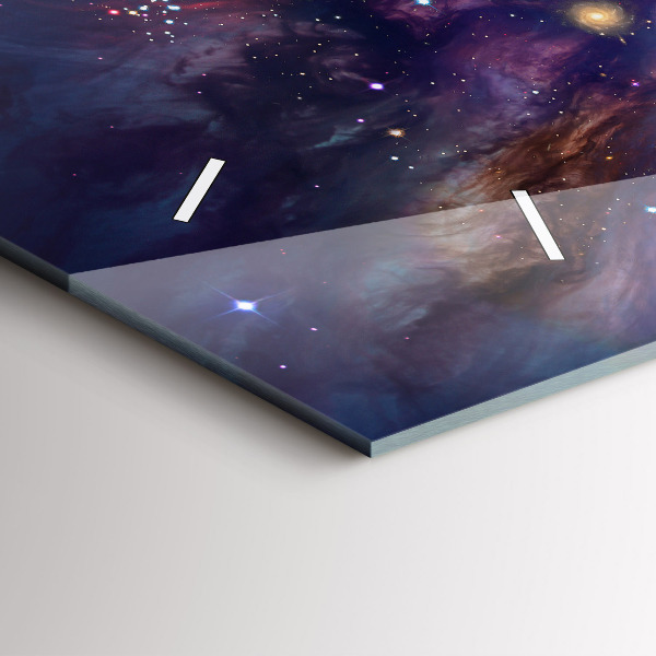 Horizontale Uhr Galaxie Welt