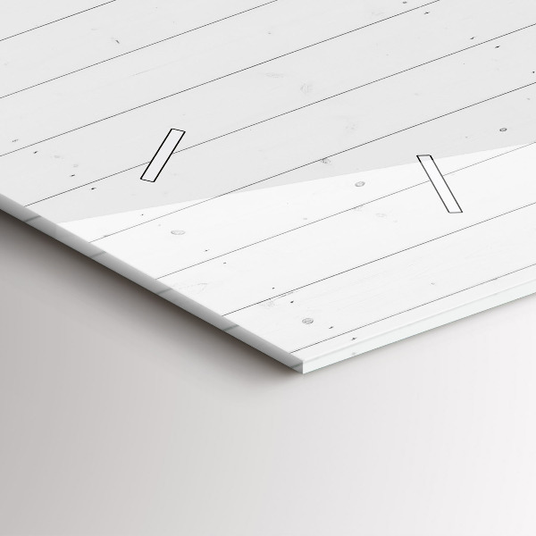 Horizontale Uhr Holzplatten Muster