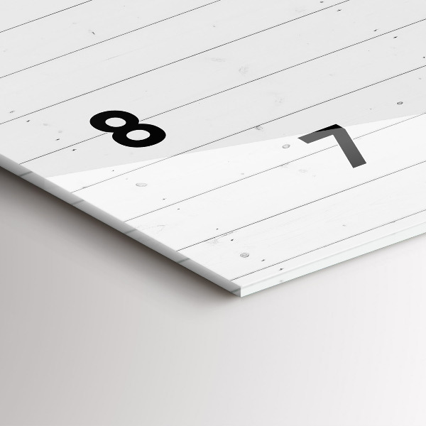 Horizontale Uhr Holzplatten Muster