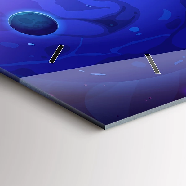 Horizontale Uhr mit motiv Galaxie der Planeten