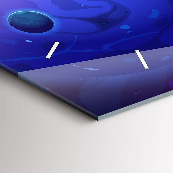 Horizontale Uhr mit motiv Galaxie der Planeten
