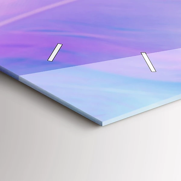 Horizontale Uhr Bunte Federn