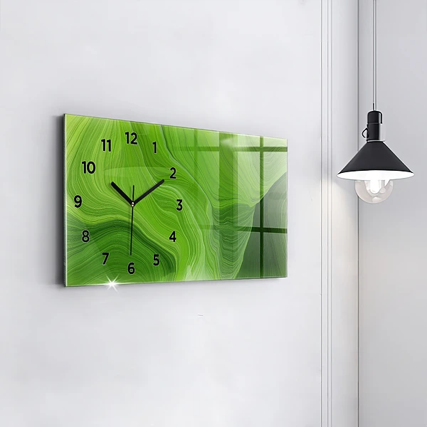 Horizontale Uhr mit motiv Moderne Wellen