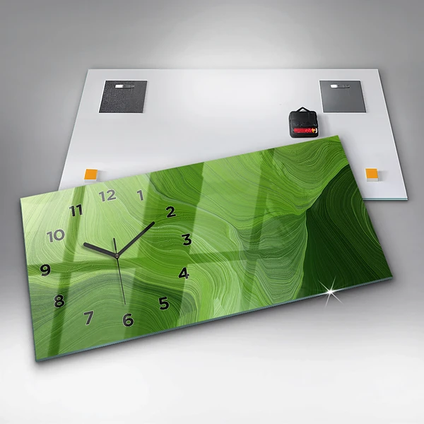 Horizontale Uhr mit motiv Moderne Wellen