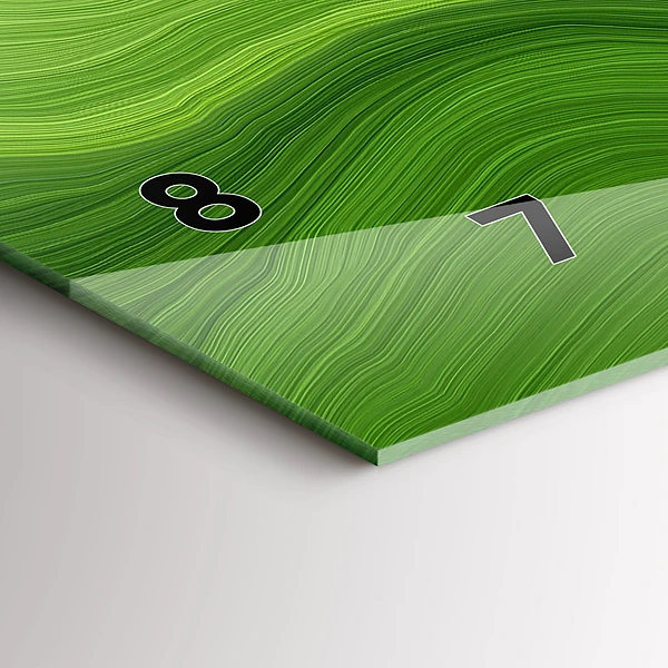 Horizontale Uhr mit motiv Moderne Wellen