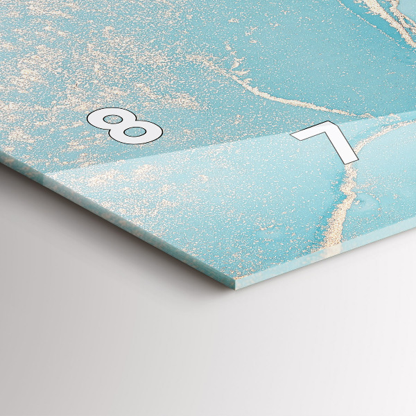 Horizontale Uhr Dekorativer Marmor