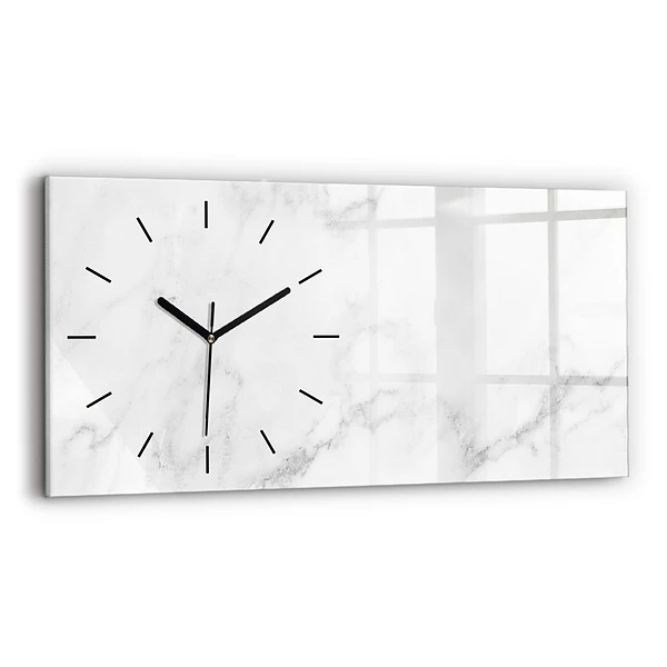 Horizontale Uhr mit motiv Marmor