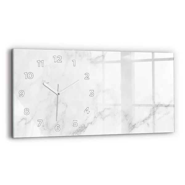 Horizontale Uhr mit motiv Marmor