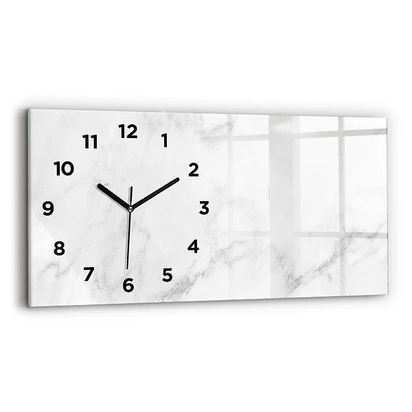 Horizontale Uhr mit motiv Marmor
