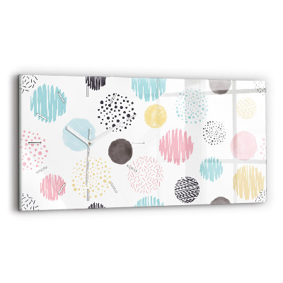 Horizontale Uhr mit motiv Geometrisches Muster