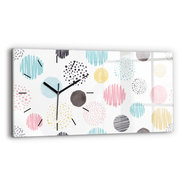 Horizontale Uhr mit motiv Geometrisches Muster