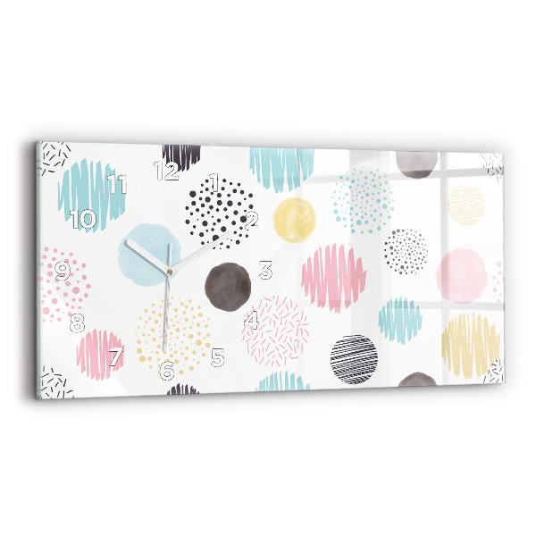 Horizontale Uhr mit motiv Geometrisches Muster