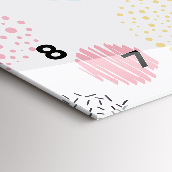 Horizontale Uhr mit motiv Geometrisches Muster