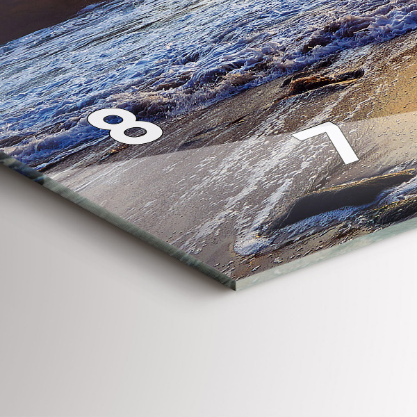 Horizontale Uhr Sonnenuntergang am Strand