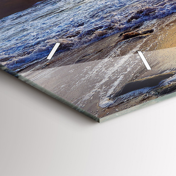 Horizontale Uhr Sonnenuntergang am Strand