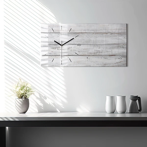 Horizontale Uhr mit motiv Bemalte Bretter