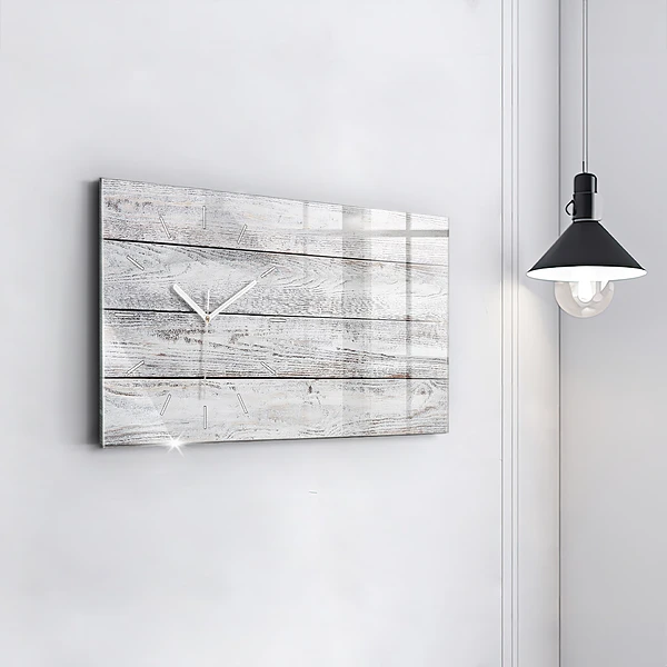 Horizontale Uhr mit motiv Bemalte Bretter