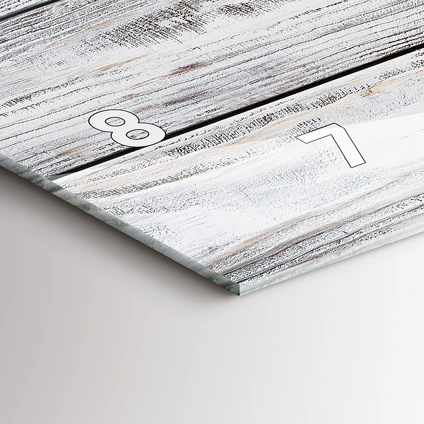 Horizontale Uhr mit motiv Bemalte Bretter