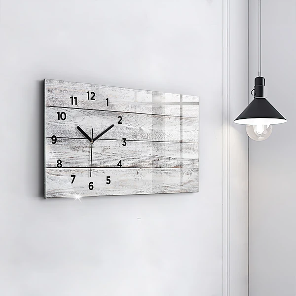 Horizontale Uhr mit motiv Bemalte Bretter