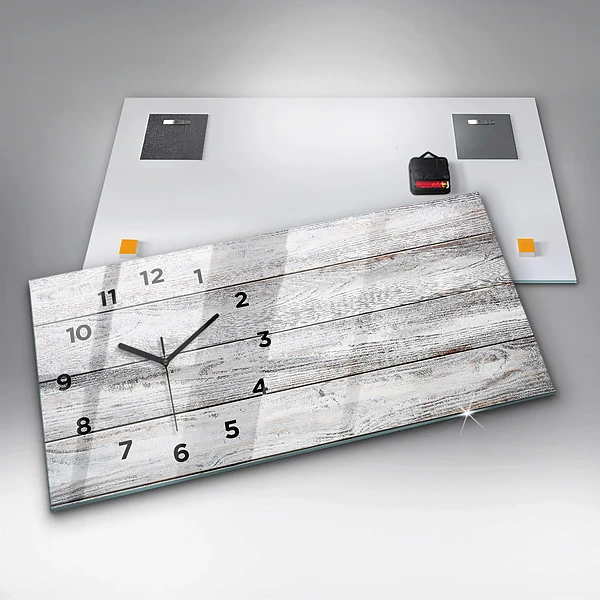 Horizontale Uhr mit motiv Bemalte Bretter
