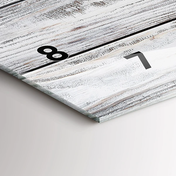 Horizontale Uhr mit motiv Bemalte Bretter