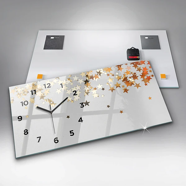 Horizontale Uhr Sterne