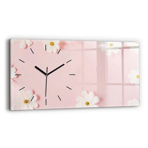 Horizontale Uhr mit motiv Gänseblümchen