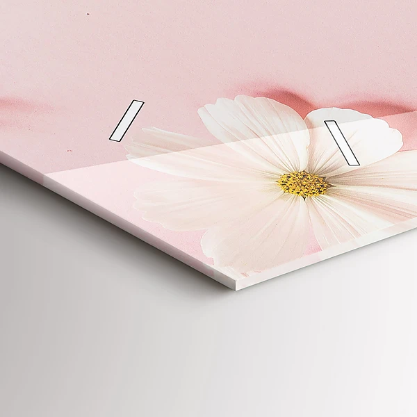 Horizontale Uhr mit motiv Gänseblümchen