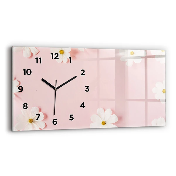 Horizontale Uhr mit motiv Gänseblümchen