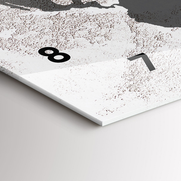 Horizontale Uhr Weltkarte aus Beton