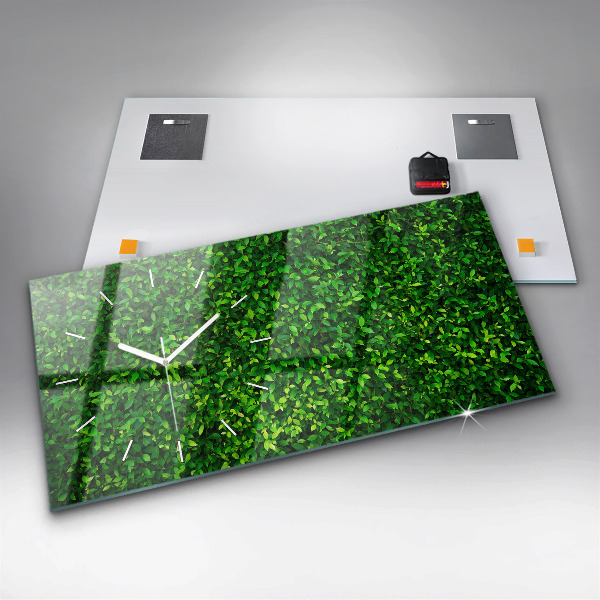 Horizontale Uhr Heckenblätter