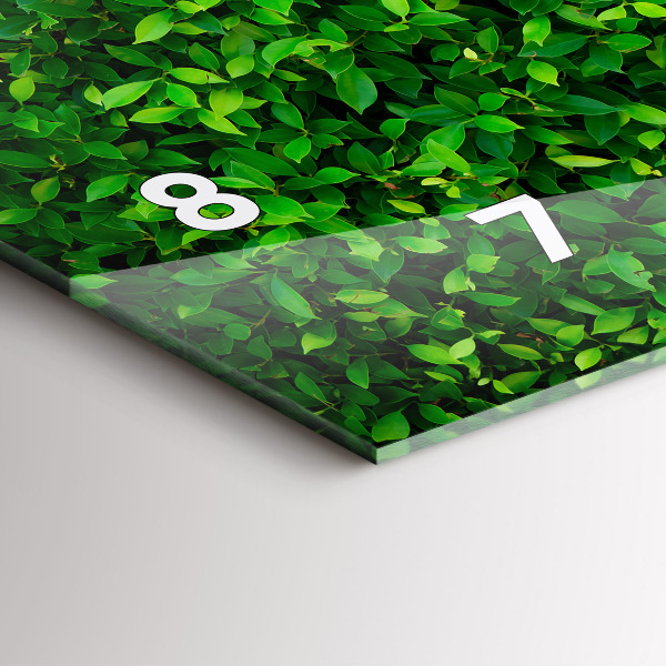 Horizontale Uhr Heckenblätter