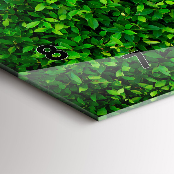 Horizontale Uhr Heckenblätter