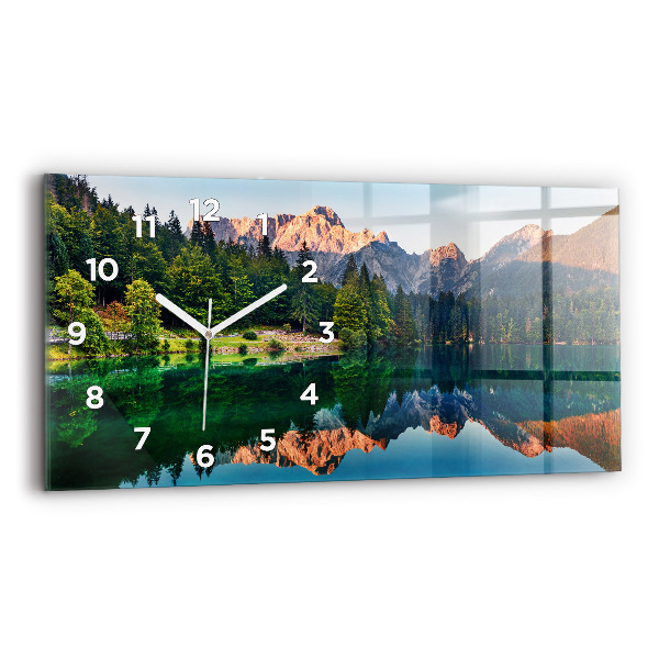 Horizontale Uhr mit motiv Seelandschaft