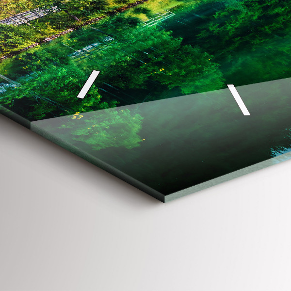 Horizontale Uhr mit motiv Seelandschaft