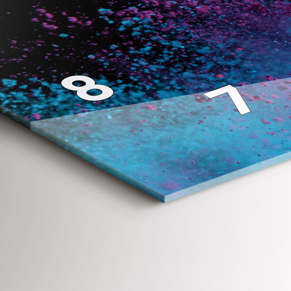 Horizontale Uhr Eine Explosion von Farben