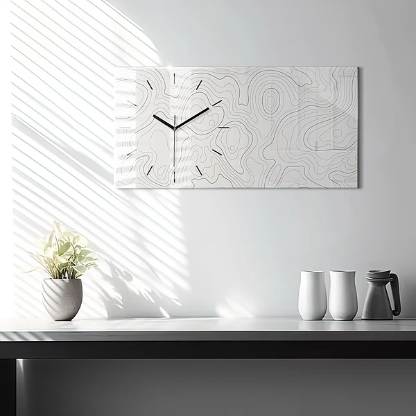 Horizontale Uhr Flecken abstrakt