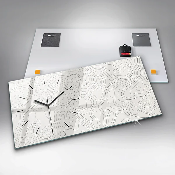 Horizontale Uhr Flecken abstrakt