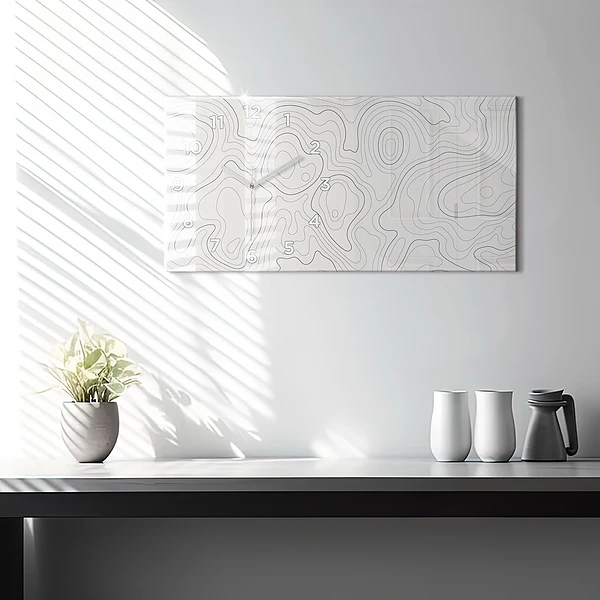 Horizontale Uhr Flecken abstrakt