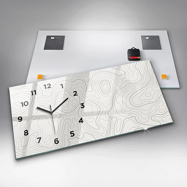 Horizontale Uhr Flecken abstrakt