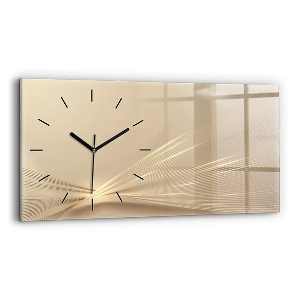Horizontale Uhr Abstraktes Licht