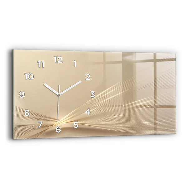 Horizontale Uhr Abstraktes Licht