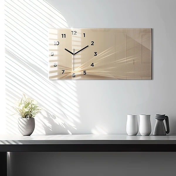 Horizontale Uhr Abstraktes Licht